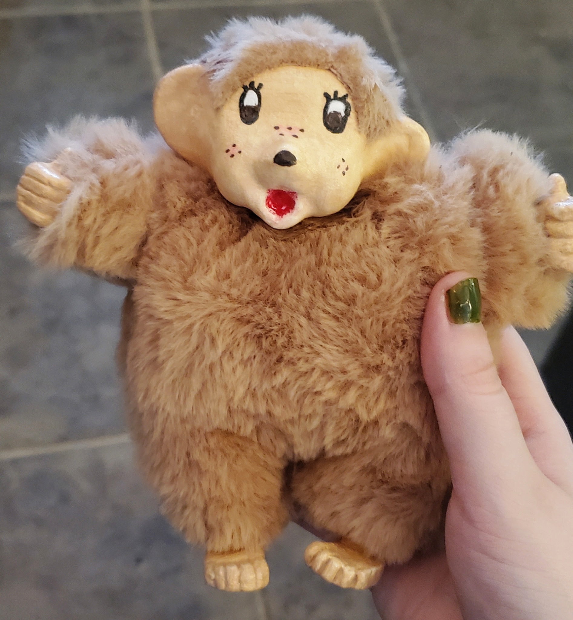 DIY Monchhichi-type monkey toy